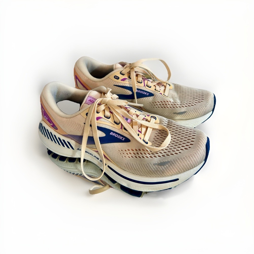 Brooks Adrenaline GTS‎ 23 'Apricot Blue Orchid' Womens Size 7.5 B - Picture 2 of 15